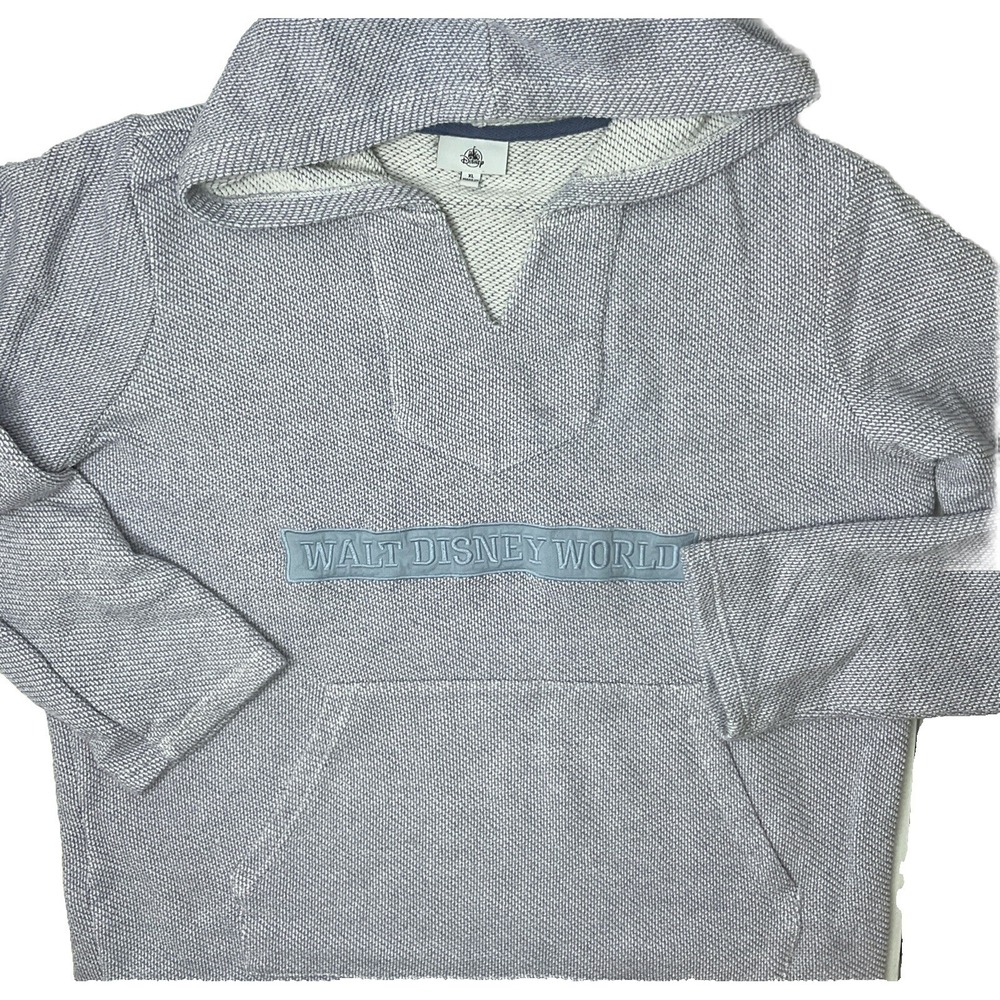 Disney Parks Hoodie Boho Baja Style Knit Pullover Sweater Heather Women Sz XL